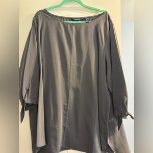 Gray Lands End Blouse